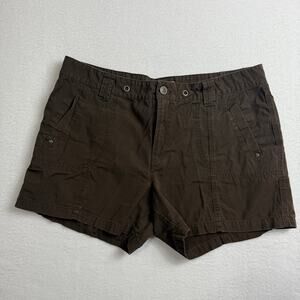 Vintage Beau Utility Cargo Shorts Dark Brown‎ Size 16